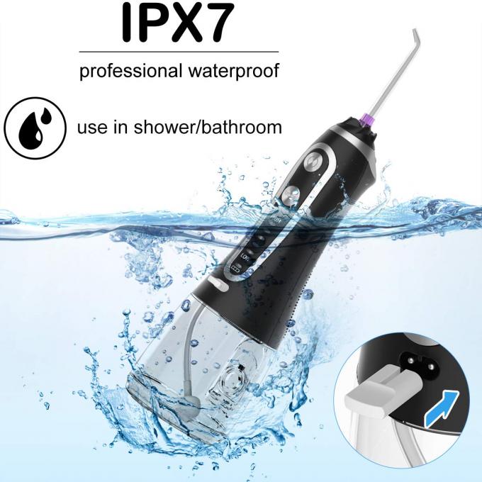 Décapant sans fil de dents de Flosser de l'eau, Irrigator oral dentaire portatif 5 modes, IPX7 imperméable